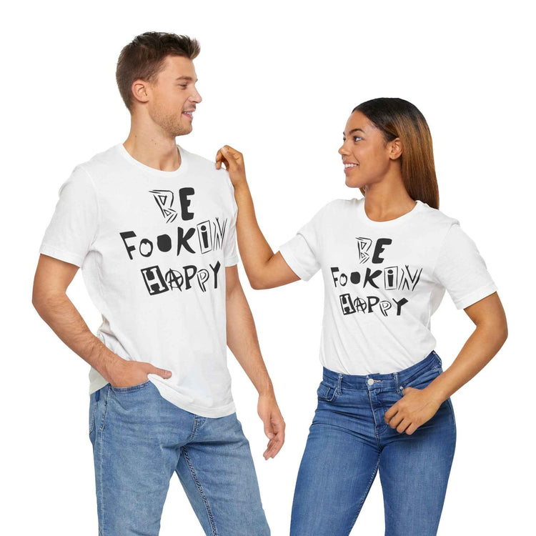 Yungblud "Be Fookin Happy" custom design T-shirt