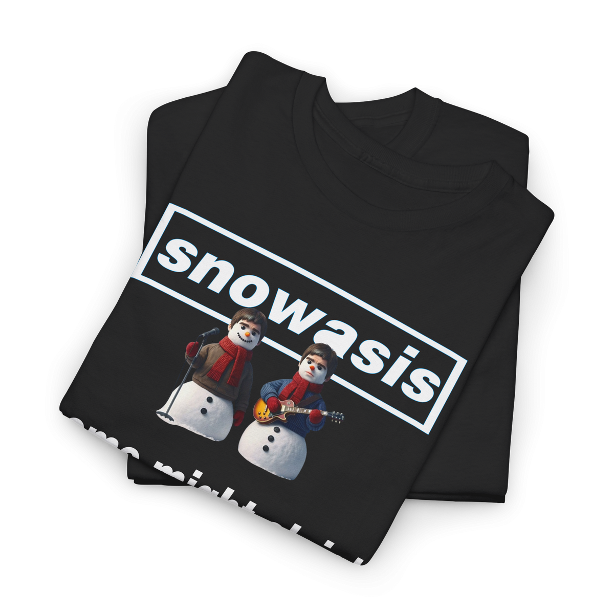 Snowasis some might sleigh Christmas jumper custom design
