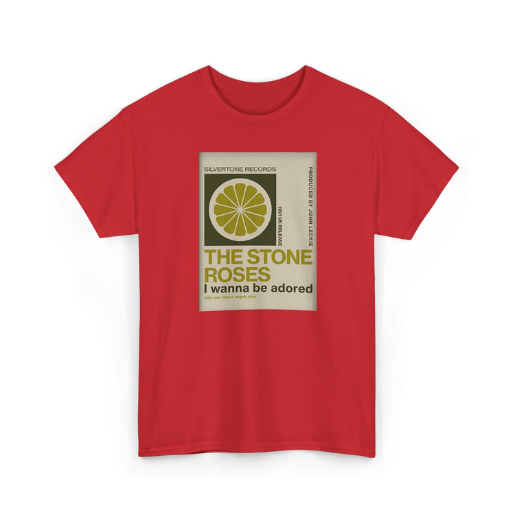 The Stone Roses  "I wanna be Adored" custom design T-shirt