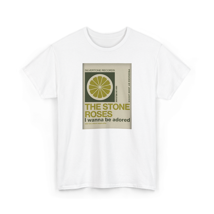 The Stone Roses  "I wanna be Adored" custom design T-shirt