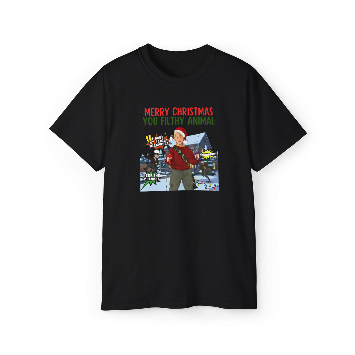 Home Alone custom design Christmas t-shirt