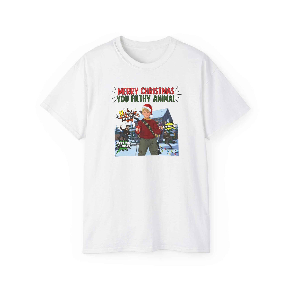 Home Alone custom design Christmas t-shirt