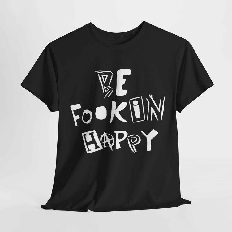 Yungblud "Be Fookin Happy" custom design T-shirt