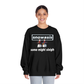 Snowasis some might sleigh Christmas jumper custom design - Love2Print