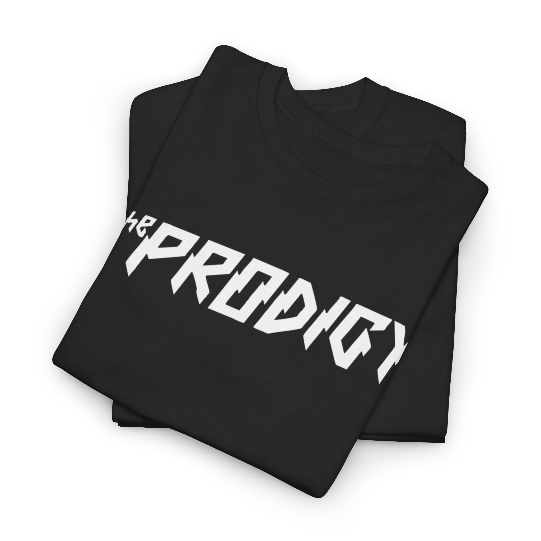 Black Prodigy 2026 Tour custom design T-shirt by Love2Print featuring pop art graphics and bold text.