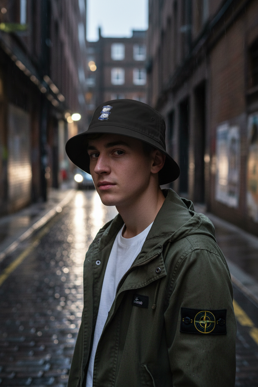 Black Blues bucket hat lifestyle