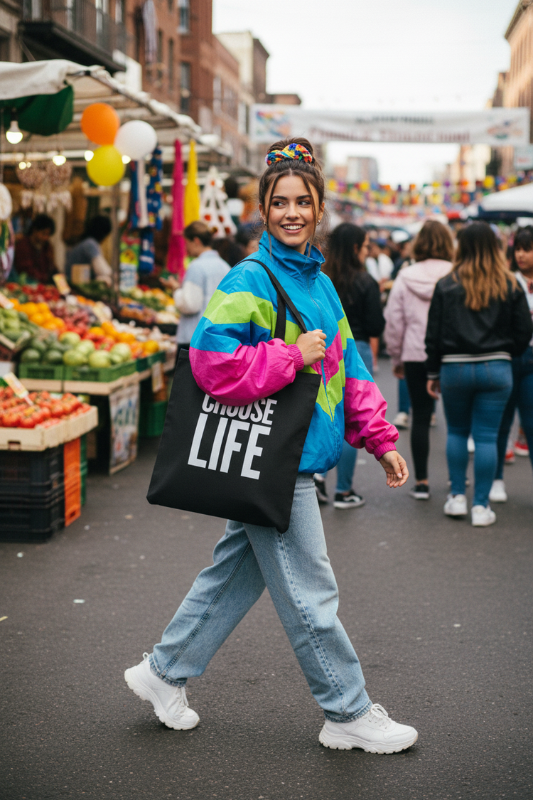 Black Choose Life tote - street market