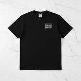 Black marble flat lay