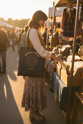 Black Moonage tote - vintage market