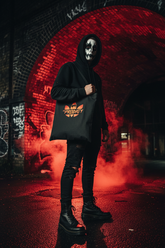 Black Prodigy tote - graffiti wall