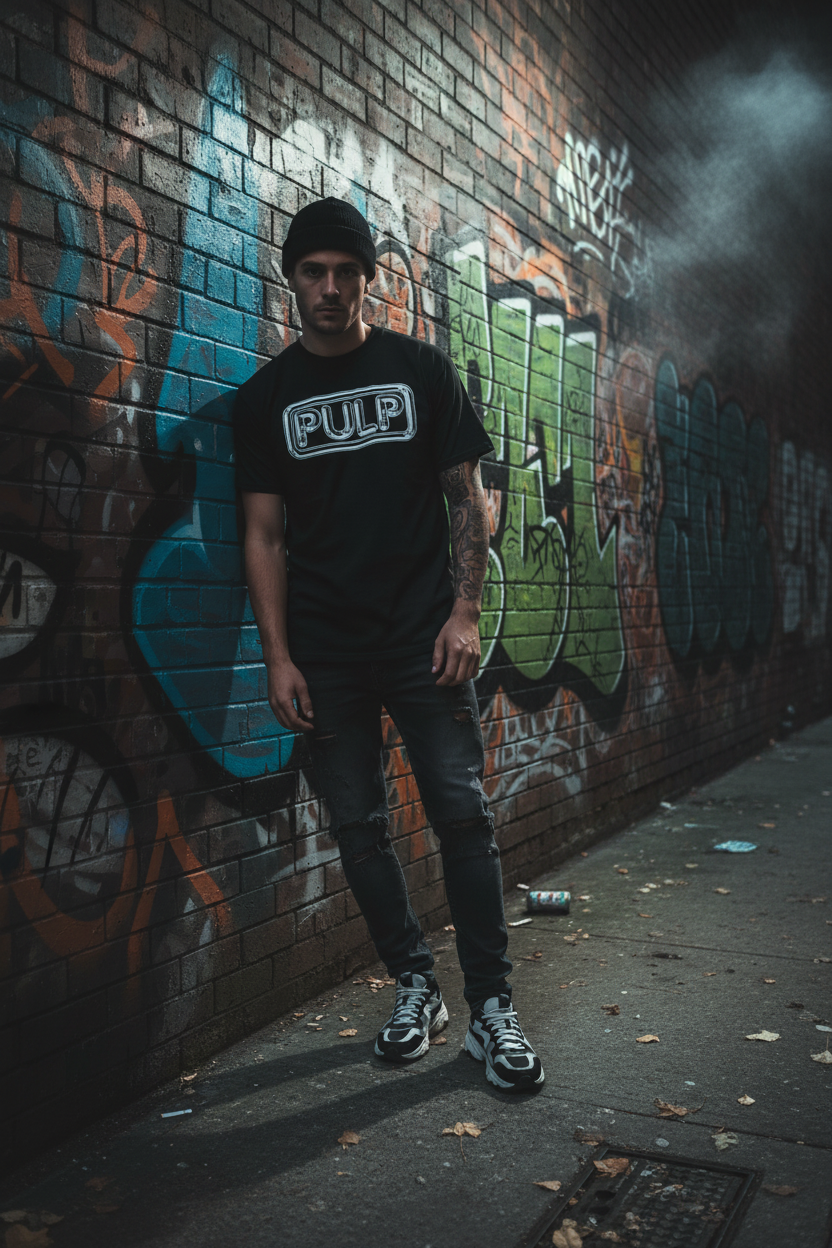Black PULP Tee - Urban Lifestyle