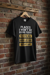 Black Tee Brick Wall