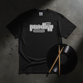 Black Tee Flat Lay