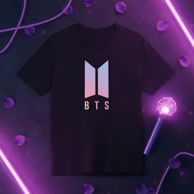 Black Tee Flat Lay