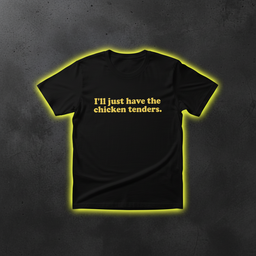 Black Tee Flat Lay