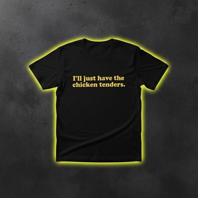Black Tee Flat Lay