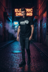 Black Tee Neon Alley