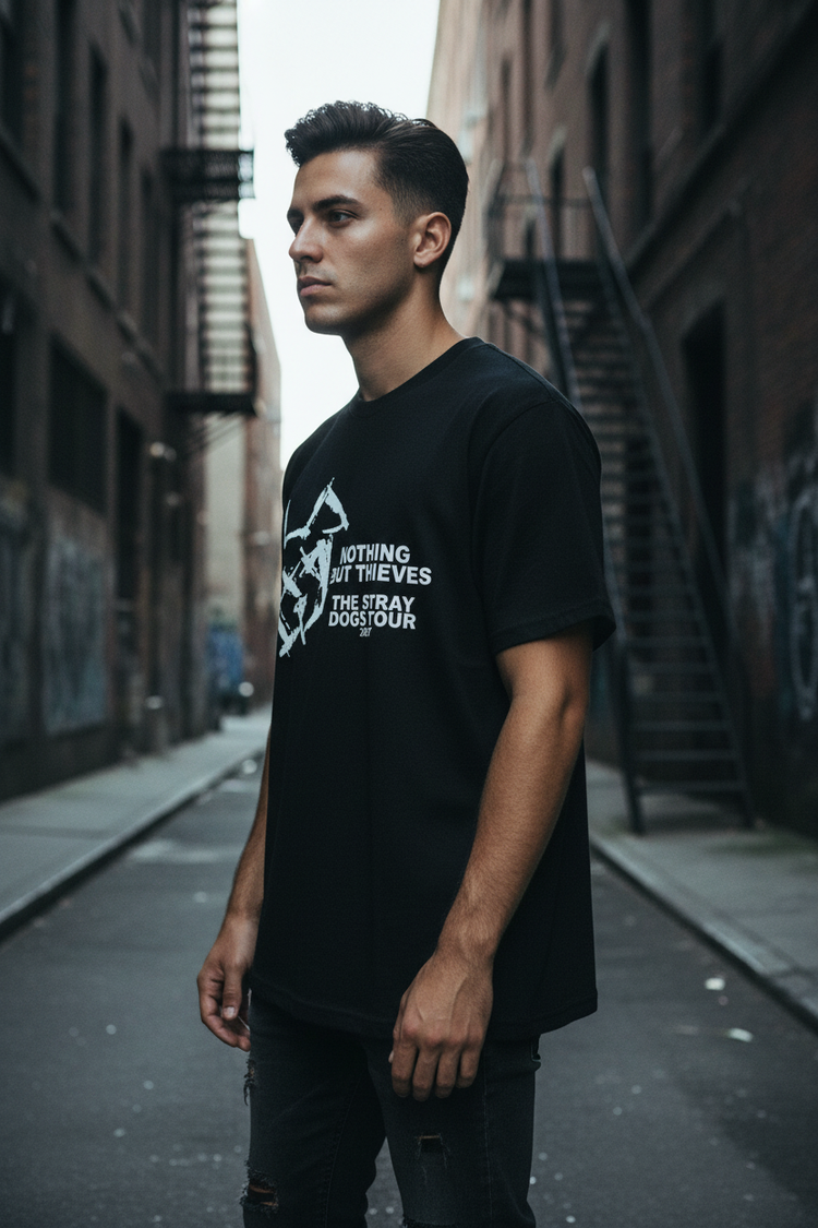 Black Tee Side Profile