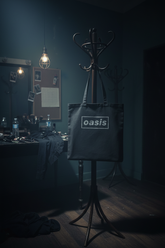 Black tote backstage