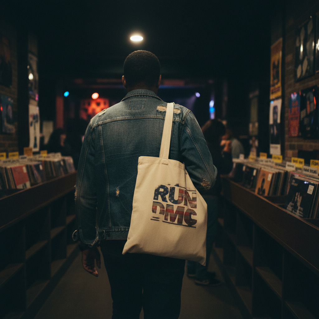 Black tote - record store