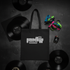 Black tote – vinyl flat lay