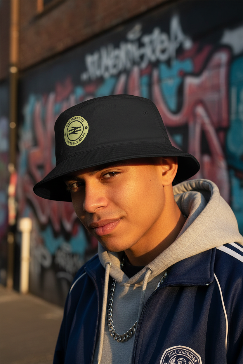 Black Zulu Warriors bucket hat lifestyle