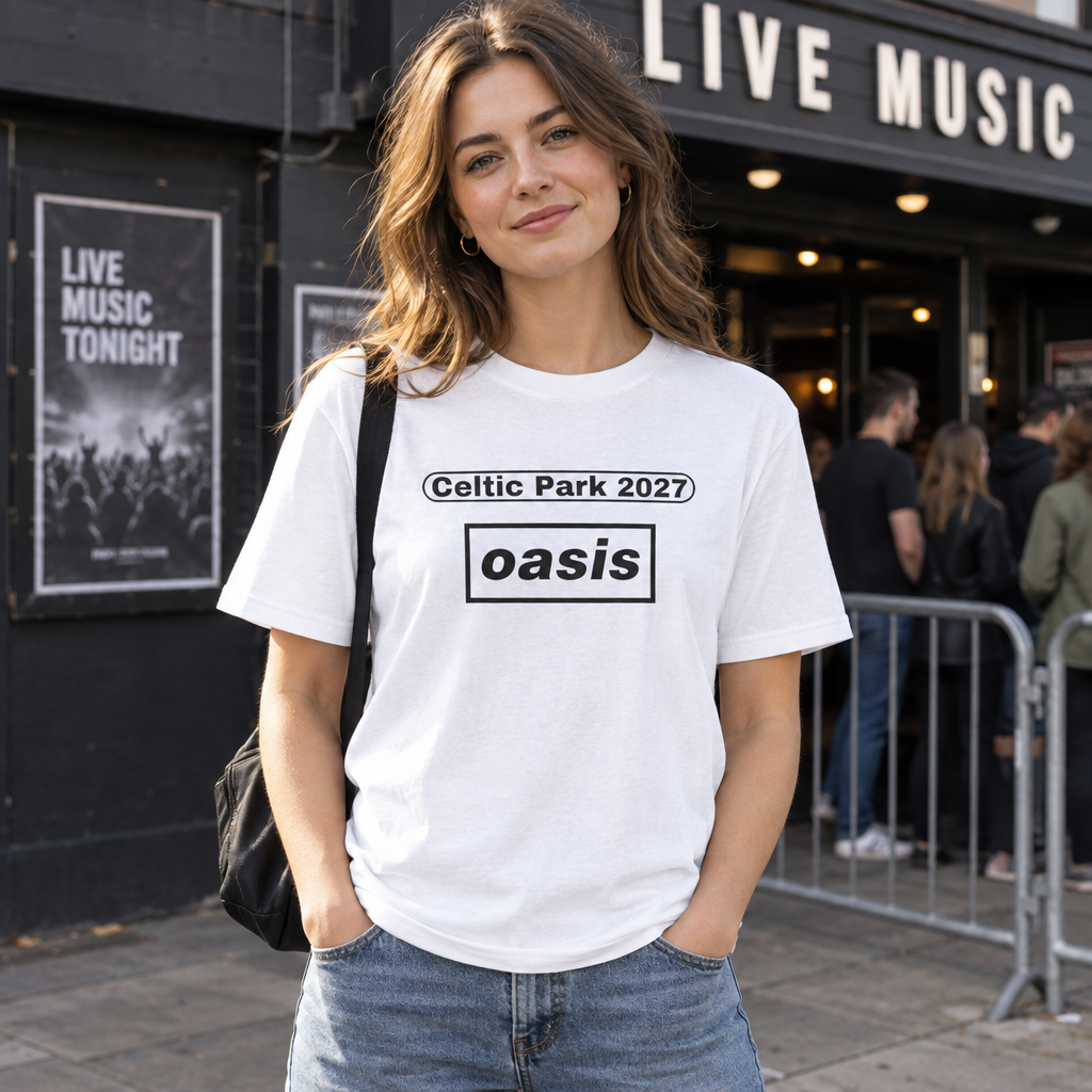Celtic Park white T-shirt mockup 1