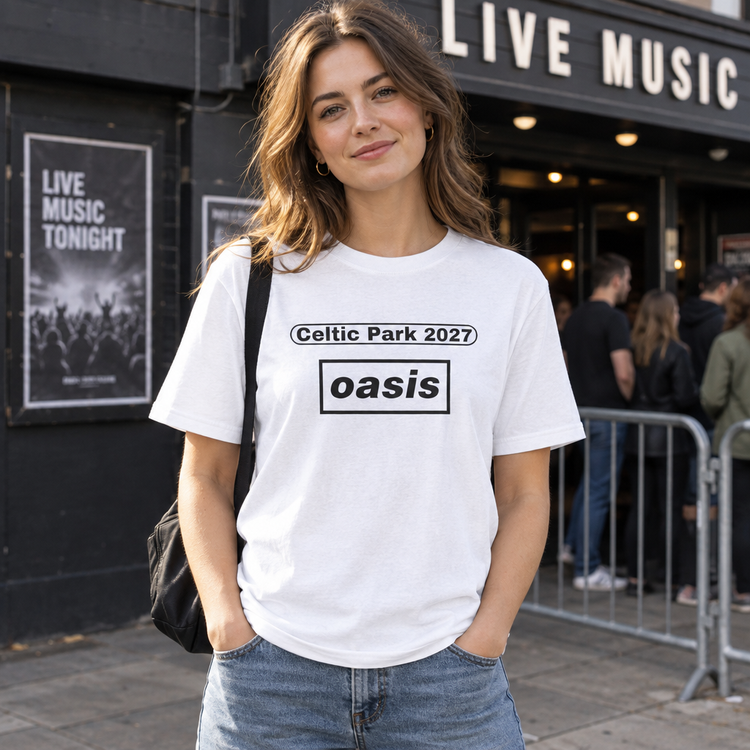 Celtic Park white T-shirt mockup 1