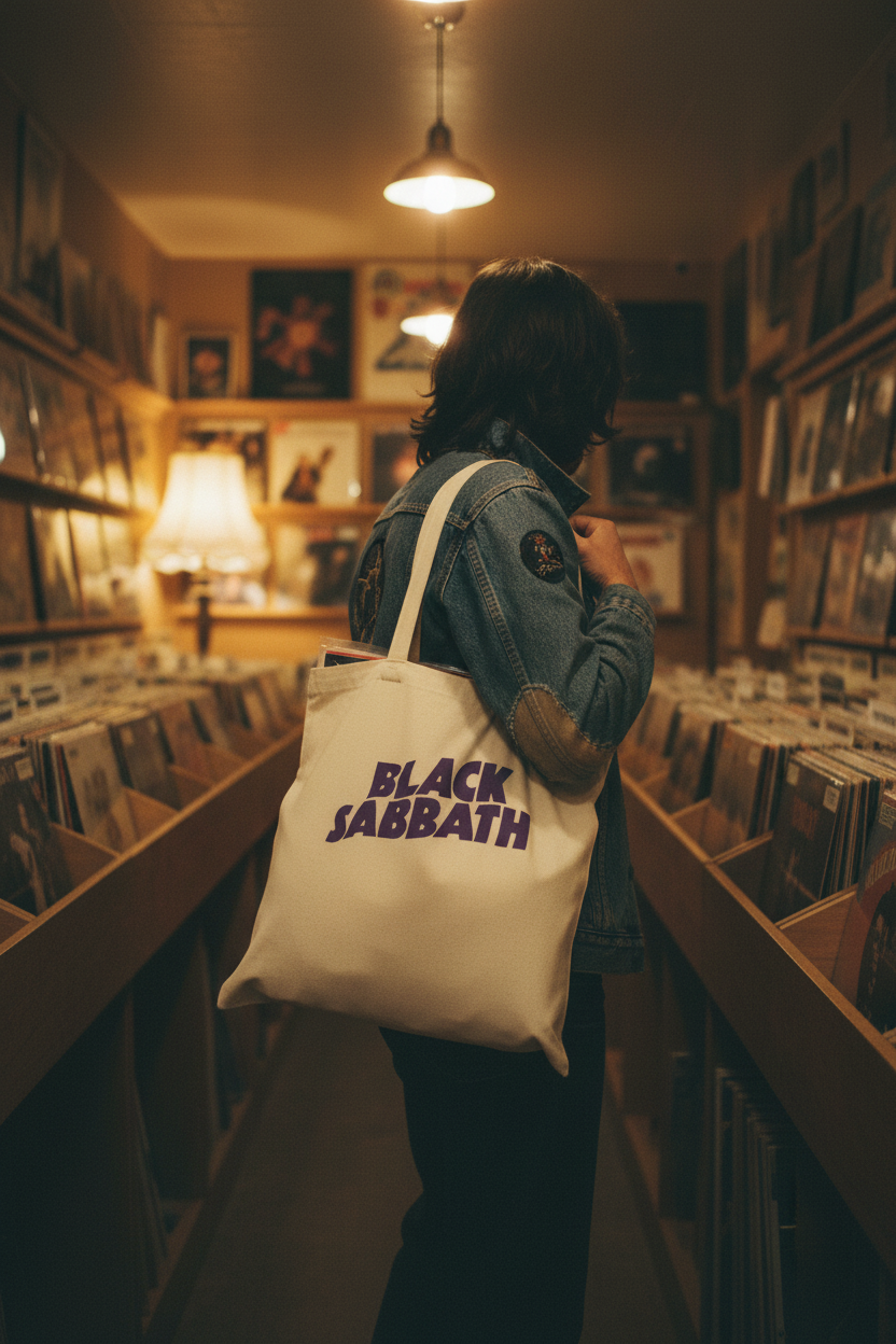 Cream bag - Record store