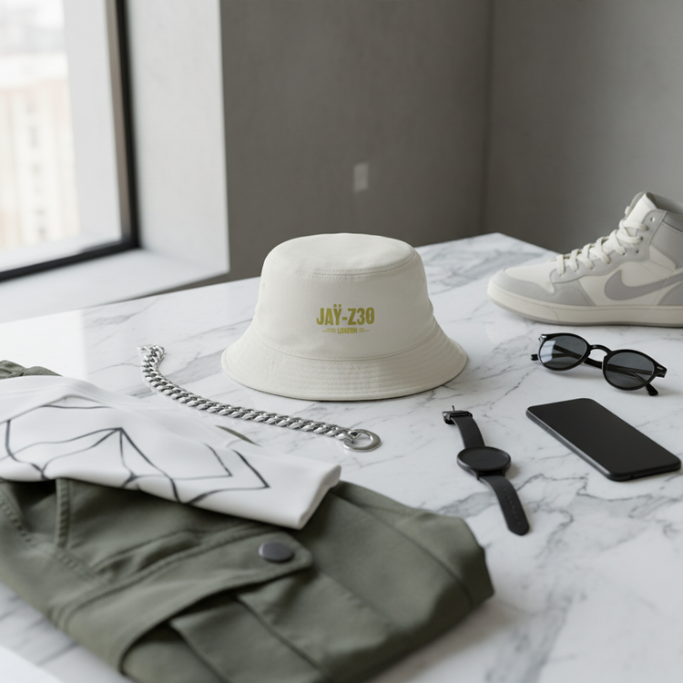 Cream flat lay