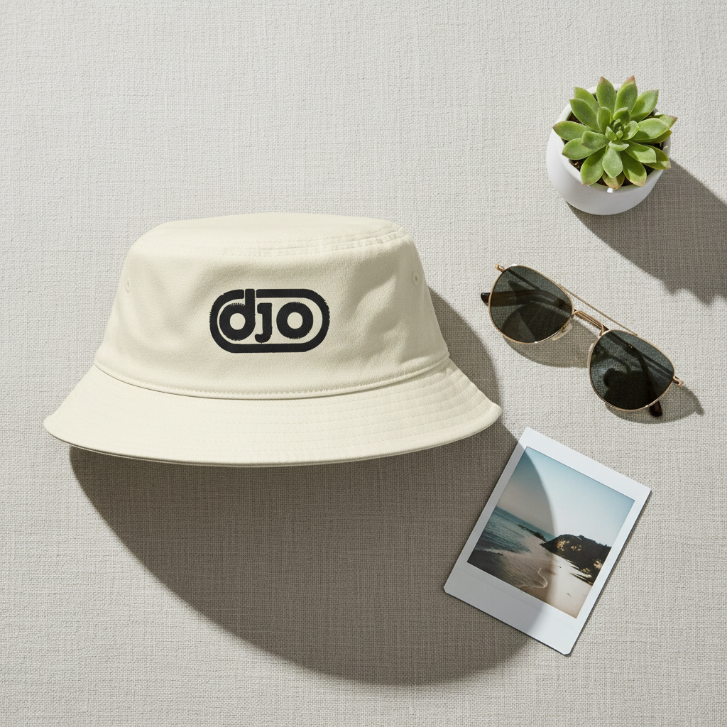 Cream Hat Flat Lay