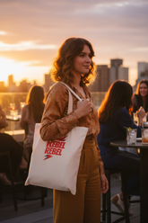 Cream Rebel Rebel tote - rooftop bar
