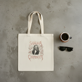 Cream tote - flat lay
