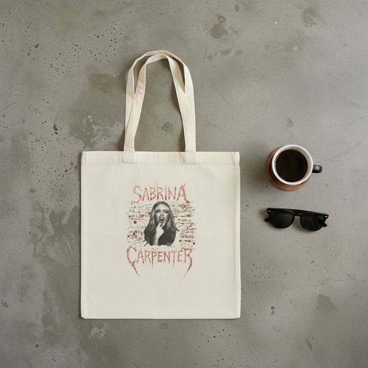 Cream tote - flat lay