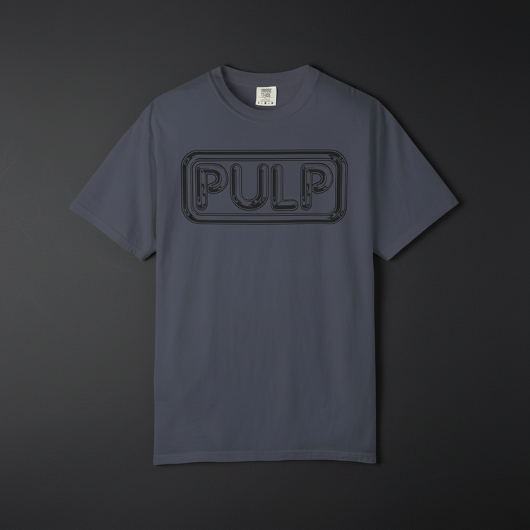 Grey PULP Tee - Flat Lay