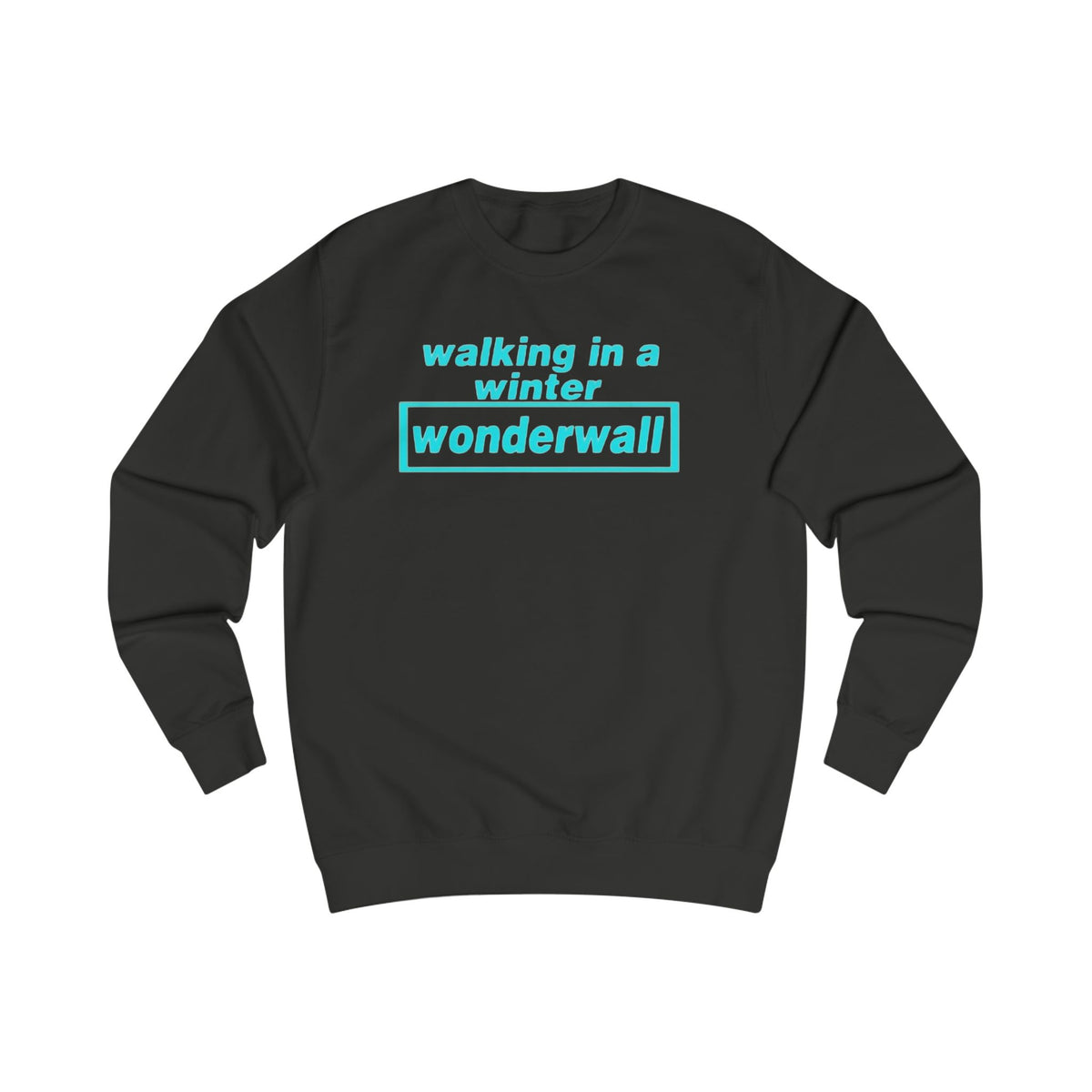 Walking in a winter Wonderwall Oasis inspired Christmas jumper custom design - Love2Print
