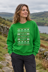 Irish green T-shirt, countryside mockup