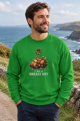 Irish green T-shirt, male coastal walk mockup
