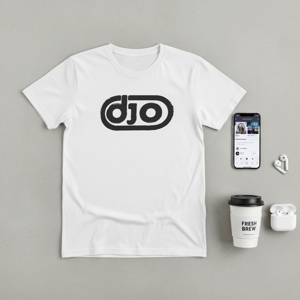 Minimal flat lay mockup