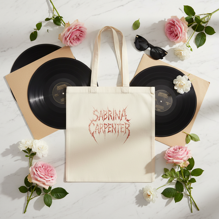 Natural canvas flat lay