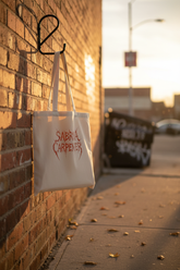 Natural canvas street mockup