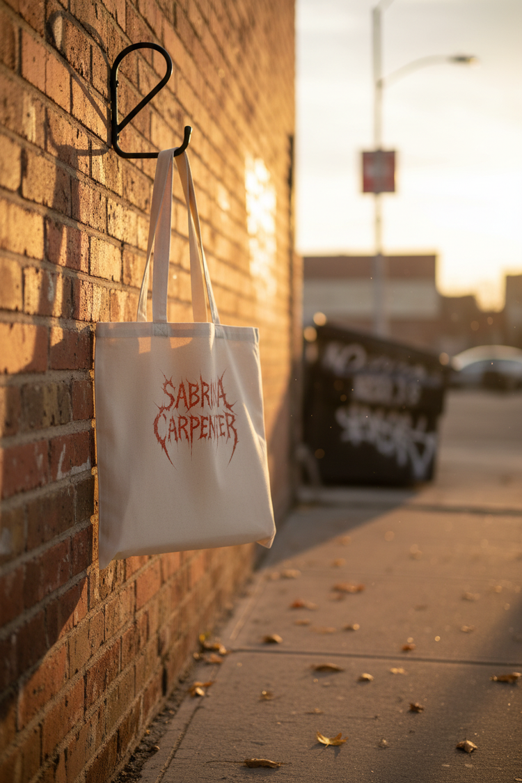 Natural canvas street mockup