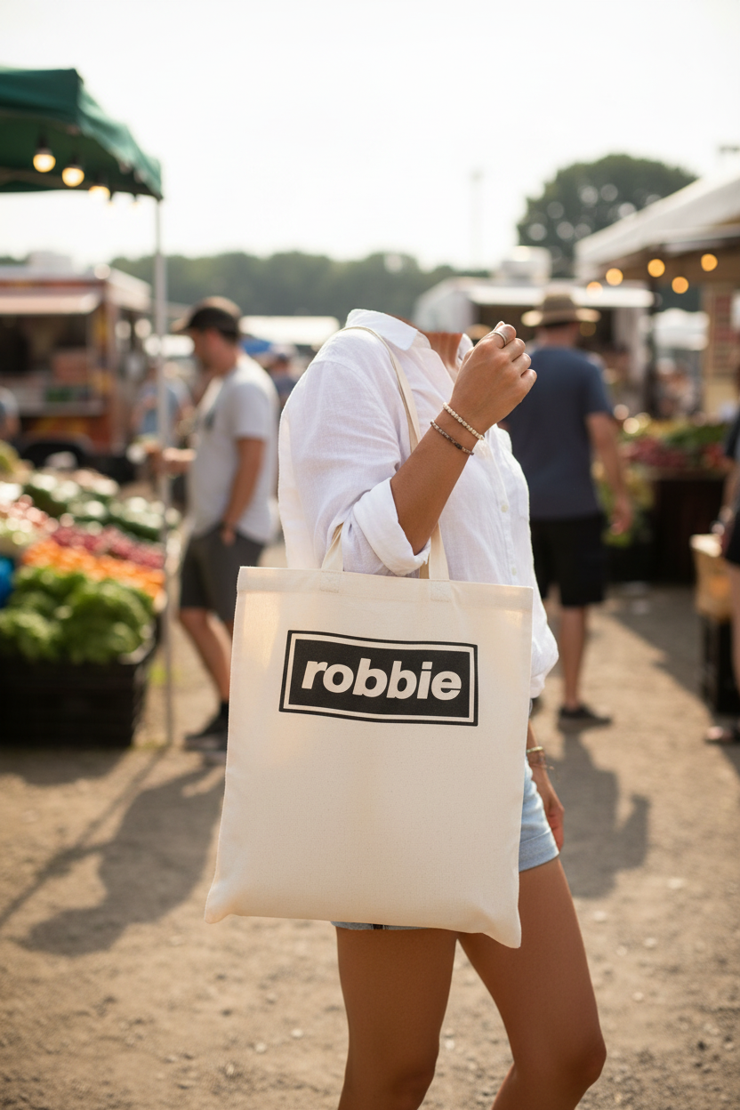 Natural tote – outdoor market