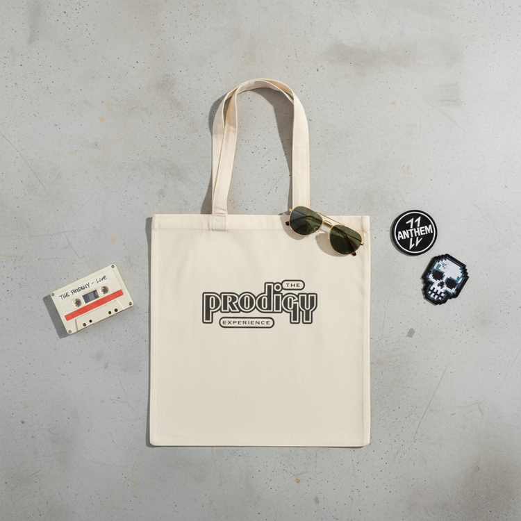Natural tote – retro flat lay