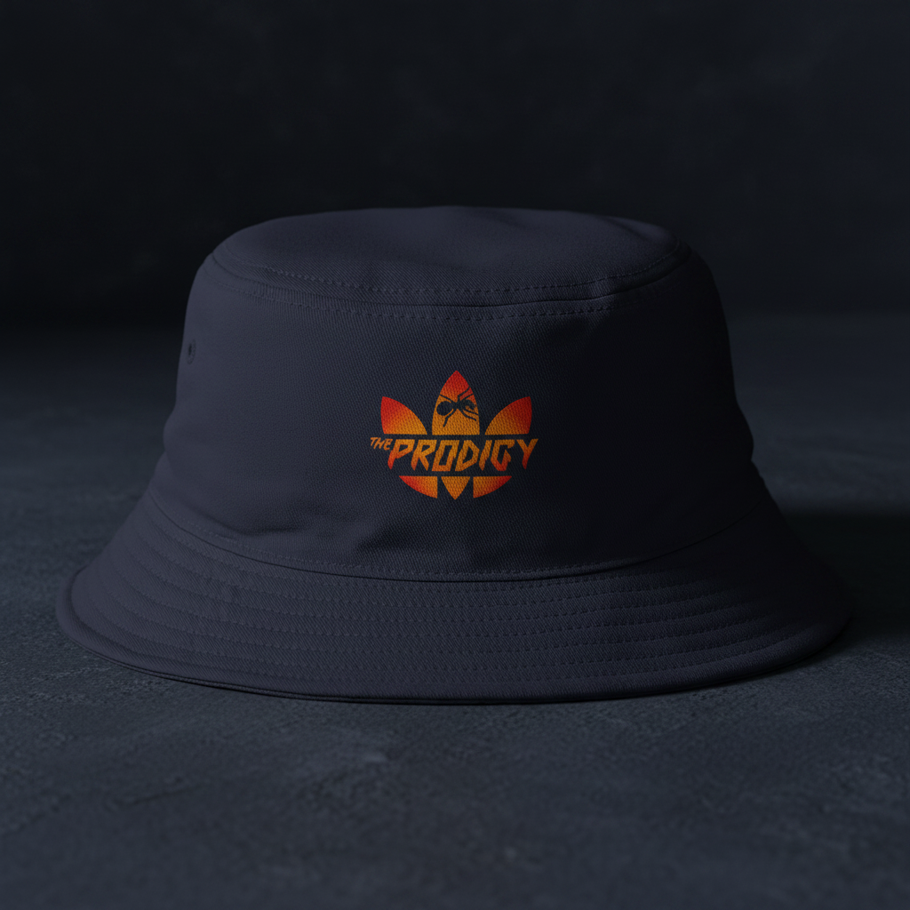 Navy bucket hat - flat lay