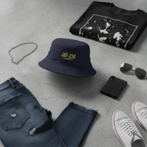 Navy flat lay