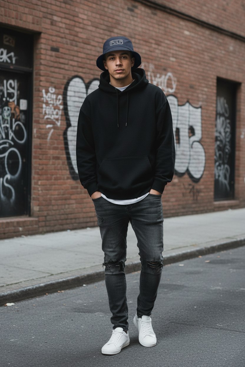 Navy PULP Bucket Hat - Lifestyle