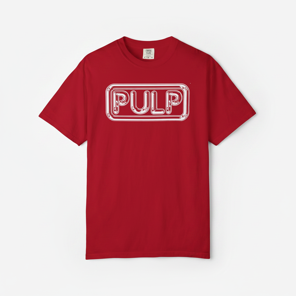 Navy PULP Tee - Flat Lay
