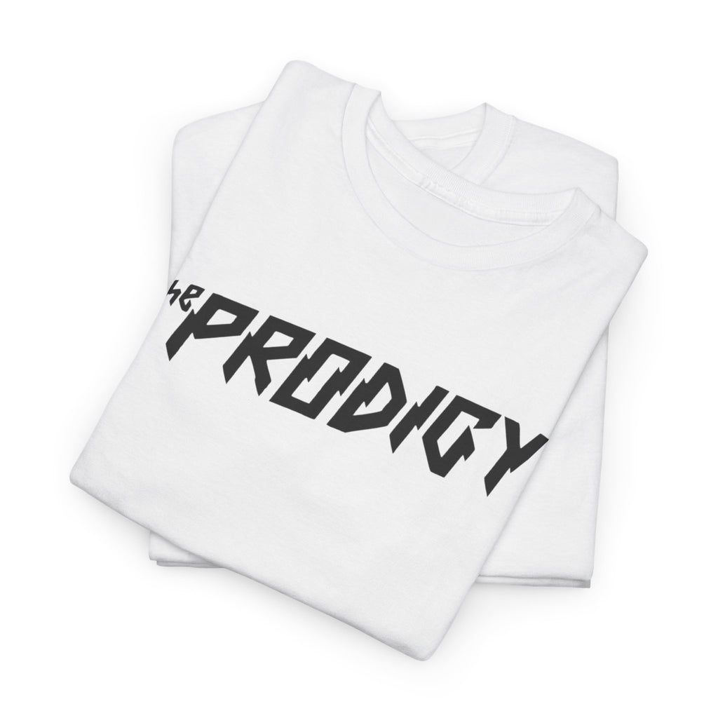White Prodigy 2026 Tour custom design T-shirt by Love2Print featuring vibrant pop artist artwork.