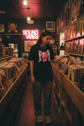 Record shop lifestyle mockup